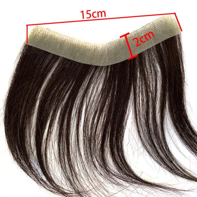 Front Men Toupee Human Hair Piece For15CM