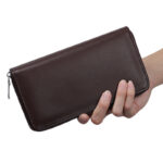 Men's Belt Notebook Genuine Leather Clutch Bag