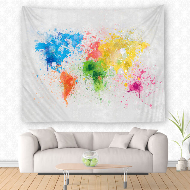 Creative Home Fabric With Printed Tapestry