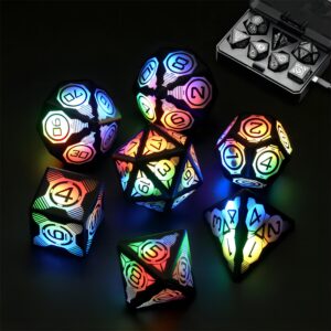 Rechargeable Dice Magnetic Suction Luminous Board Game