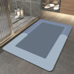 Household Solid Color Bathroom Absorbent Floor Mat