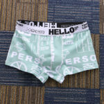 Printed Boxers Men's Underwear National Fashion Boxers Mid-waist