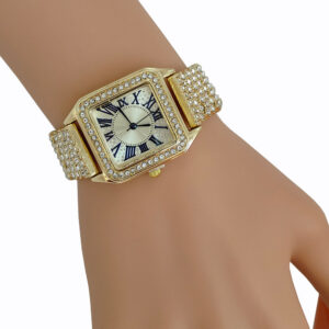 Bracelet Set Square Full Sky Star Full Diamond Women's Watch