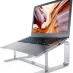 Laptop Stand, Computer Stand for Laptop, Aluminium Laptop Riser, Ergonomic Laptop Holder Compatible with MacBook Air Pro, Dell XPS, More 10-17 Inch Laptops Work from Home-Sliver Amazon Banned