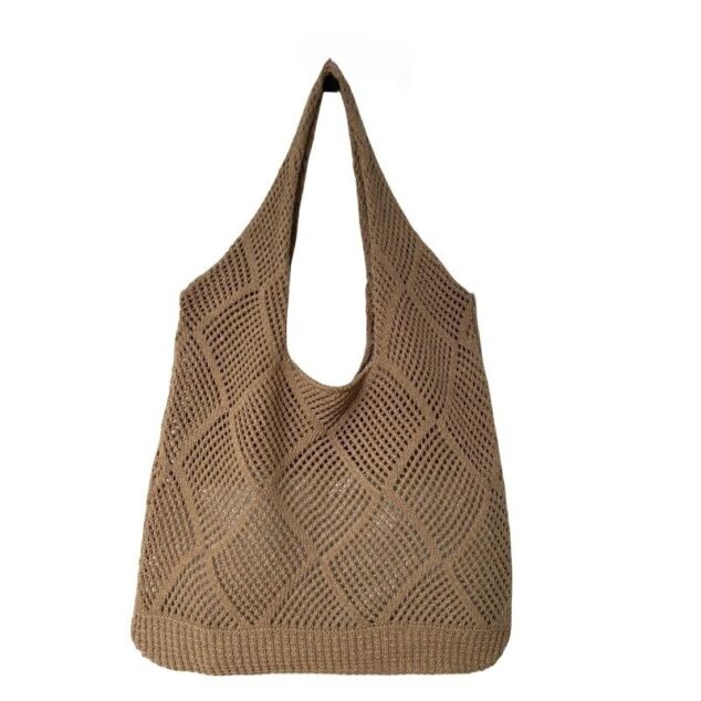 Women's Fashion Hollowed-out Shoulder Woven Bag