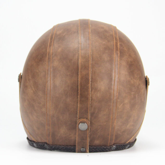 Vintage Leather Personalized Pedal Handmade Helmet